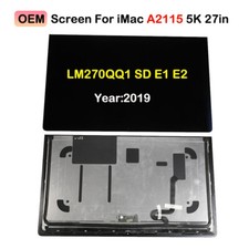 OEM For iMac 27" 5K A2115 LCD Display Screen Assembly 2019 LM270QQ1 SD E1 E2  