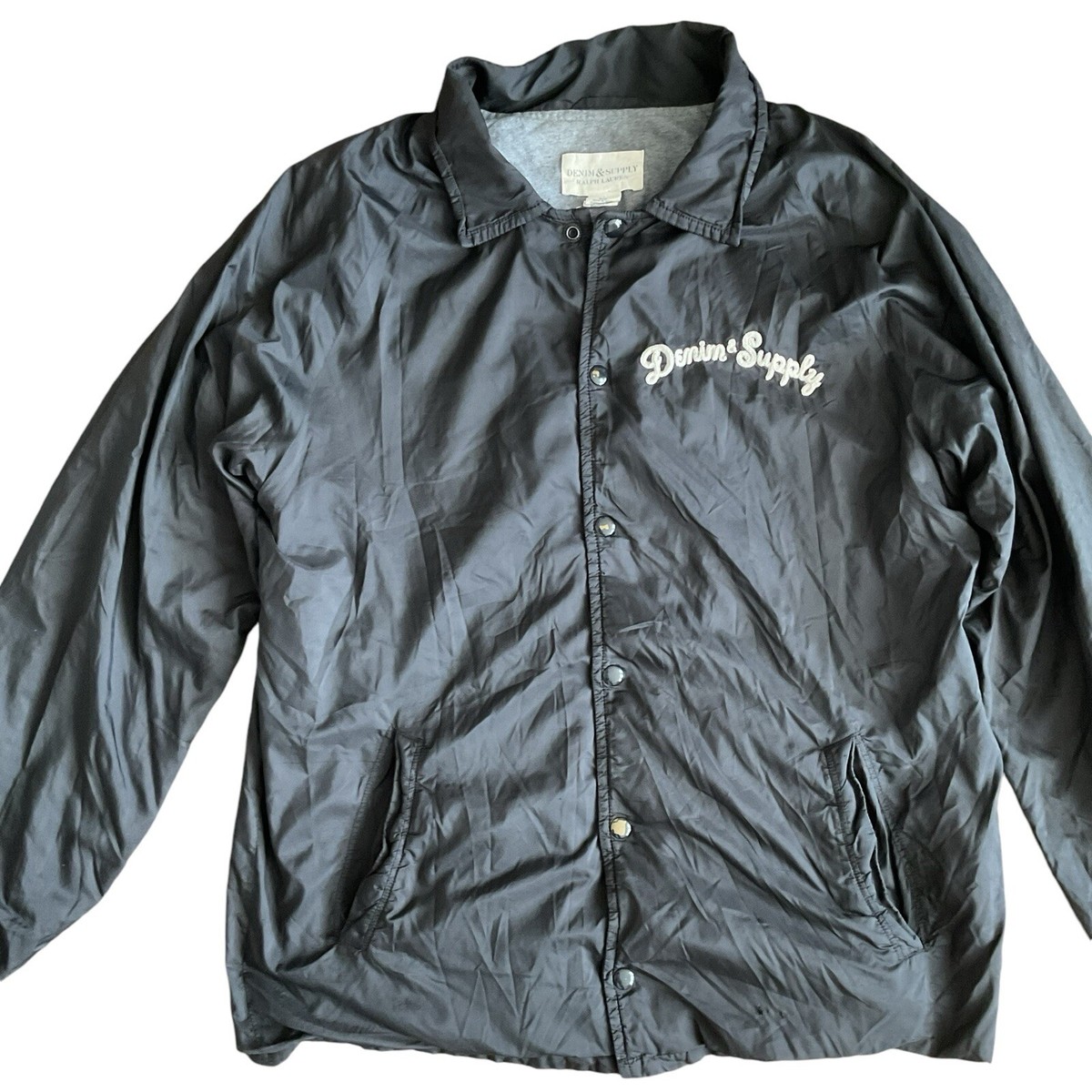 Ralph Lauren Denim & Supply Nylon Coach Jacket Skull New Ralph Lauren Denim & Supply Nylon Coach Jacket Skull New