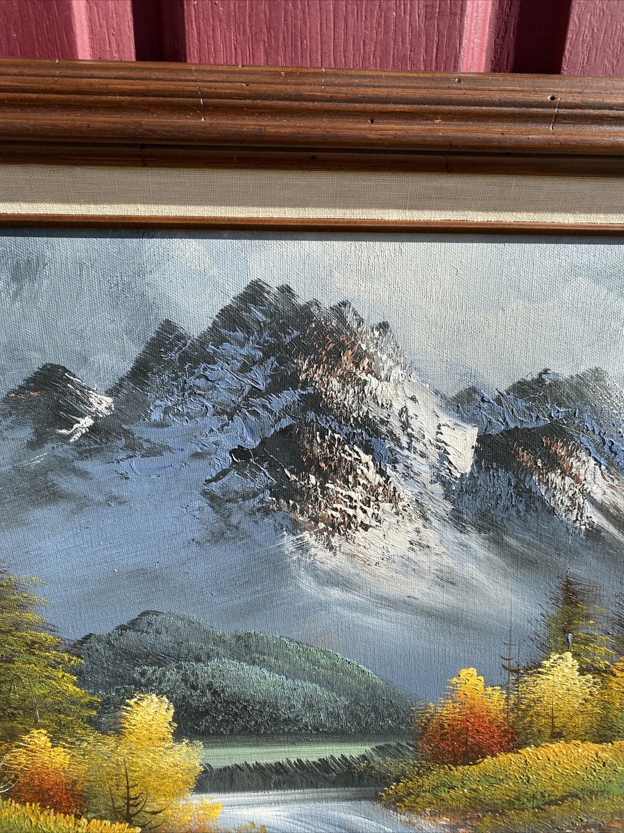 油彩画「Осеннее раздумье」 1946年 Kazonn O.A. A.SCHUTZMANN