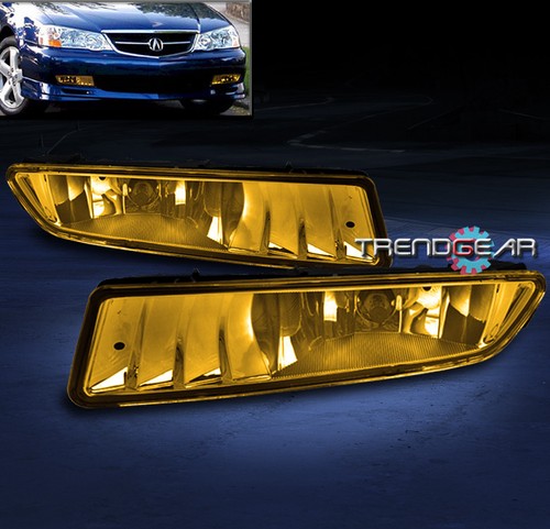 ACURA TL 2002-2003 PARACHOQUES DELANTERO LUCES ANTINIEBLA CONDUCCIÓN JDM AMARILLO CON PAR DE BOMBILLAS - Imagen 1 de 4