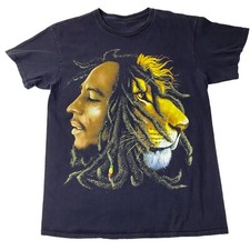 Bob Marley Lion T Shirt Medium Reggae Rasta Zion Roots Wear Music Tee M