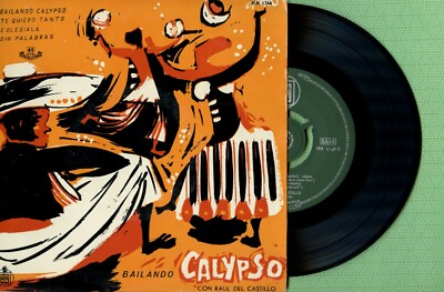 RAUL DEL CASTILLO / Bailando Calypso / HISPAVOX HH 1746 Press. Spain 1958 EP EX