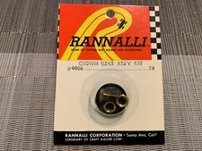 1/24 Rannalli #4006 40T slot car plastic inline crown gear ass'y VINTAGE NOS