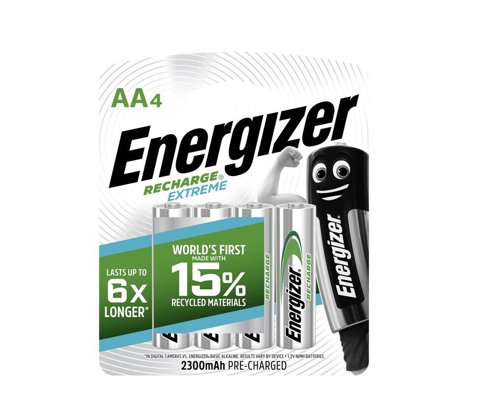 Energizer AA Rechargeable Batteries - 4 Pack
