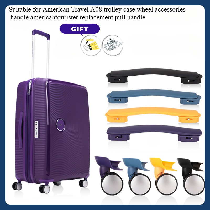 Luggage accessory replacement handle suitable for American