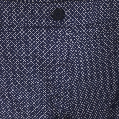 Betabrand Pants Womens XL Petite Navy Geometric Straight Leg Classic Dress Yoga - Picture 9 of 11