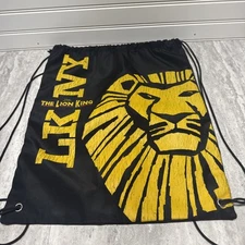 The Lion King Broadway Musical Disney VIP Drawstring Cinch Backpack From NY