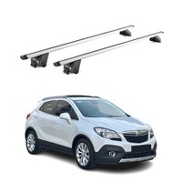 DachträGer GrundtäGer FüR Opel Mokka Mokka X 2012-2019 100Kg Alu Grau 2Tlg ABE