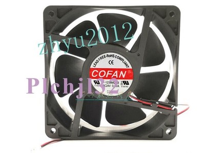 1pcs COFAN F-1238M24B 24V 0.40A 12CM 12038 Inverter Cooling Fan 2-wire ...