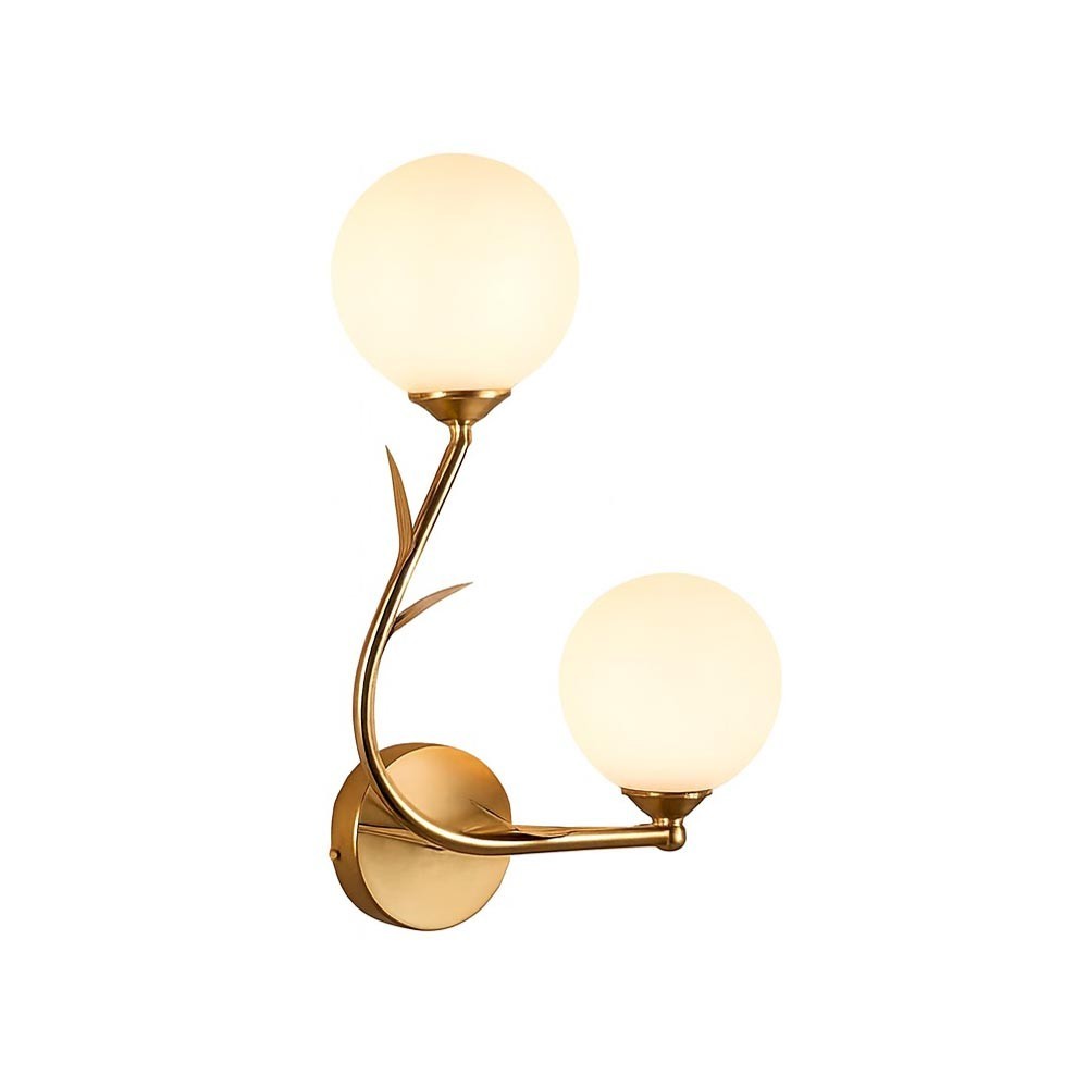 Lampada Muro 2 Sfere G9 Bronzo AQ65 - Installazione Rapida