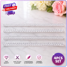 4x Ring Size Adjuster Clear Spiral Reducer Guard Resizer for Loose Rings 10cm UK