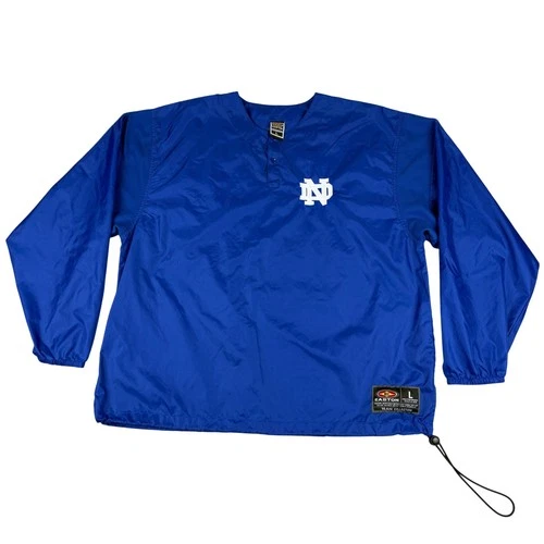 Easton Notre Dame Fighting Irish Pullover Men L Royal Blue Windbreaker Jacket - product listing photo