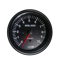 Road Italia Drehzahlmesser INCF100100 Durchm. 100mm. Schwarz Manometer