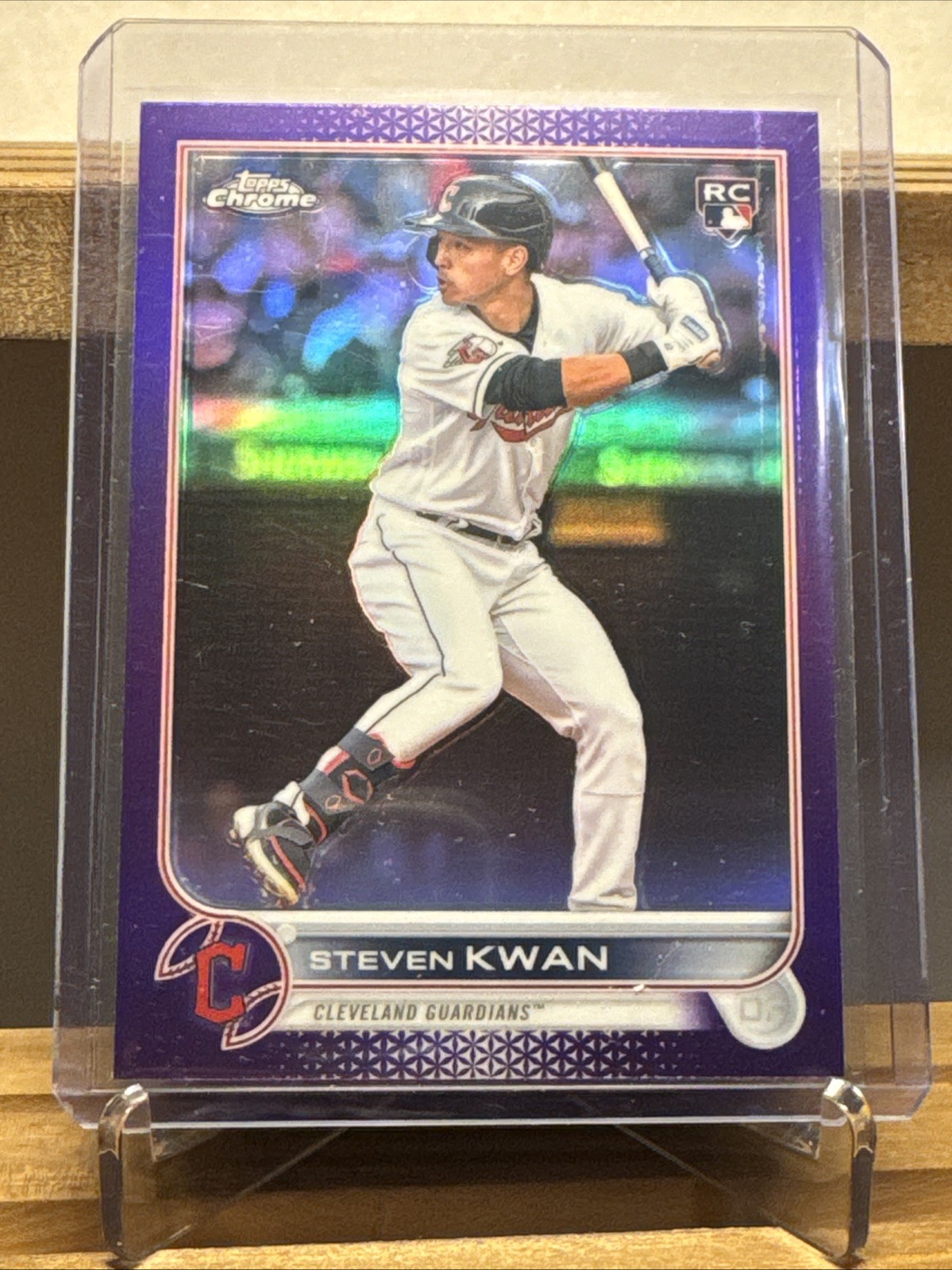Steven Kwan 2022 Topps Chrome Update Purple Refractor (RC) #USC85 Guardians 🔥🔥