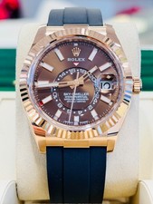 Rolex Sky-Dweller 42 336235 18K Rose Gold Chocolate Dial OysterFlex Box/Papers