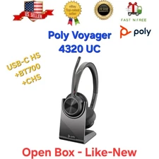 Poly Plantronics Voyager 4320 UC Bluetooth Wireless Headset Business Help Desk