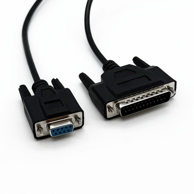 Serial RS232 DB9 9Pin Female to DB25 25Pin Male 6ft Straight-Through Modem Cable