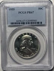 1955 Franklin Half Dollar PCGS PR67 - A real Beauty! Only 378,200 minted