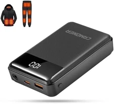 7.4V/5V 20000mAh Heated Vest Battery Pack with DC and USB Output
