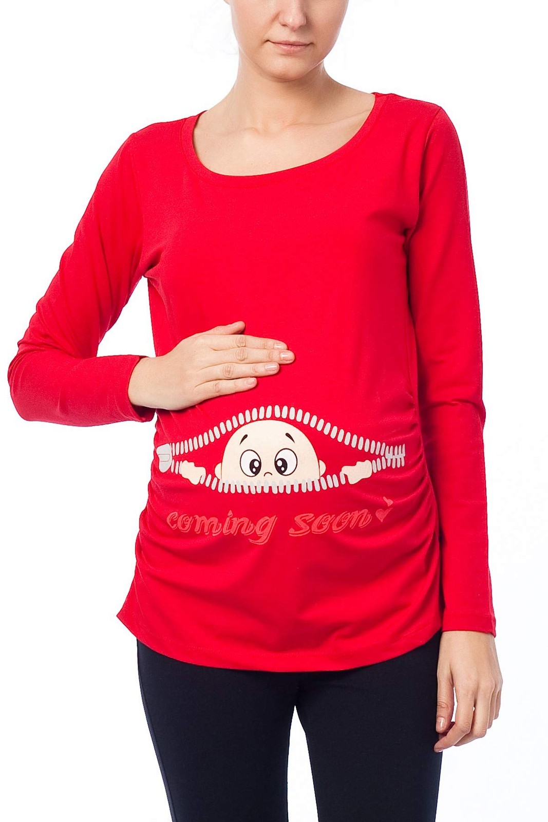 Coming Soon Ropa premamá Divertida y Adorable Camiseta con Estampado Regalo