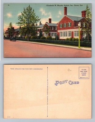 Dover, DE-Delaware, Elizabeth W Murphy School Scene Vintage Postcard