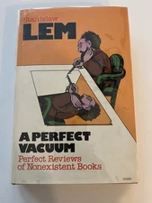 A PERFECT VACUUM REVIEWS / STANISLAW LEM / RARE 1ST EDITION 2ND PRINT HCDJ / VG