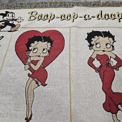 BETTY BOOP 2001 Danbury Mint Throw Blanket Tapestry Collectable RARE