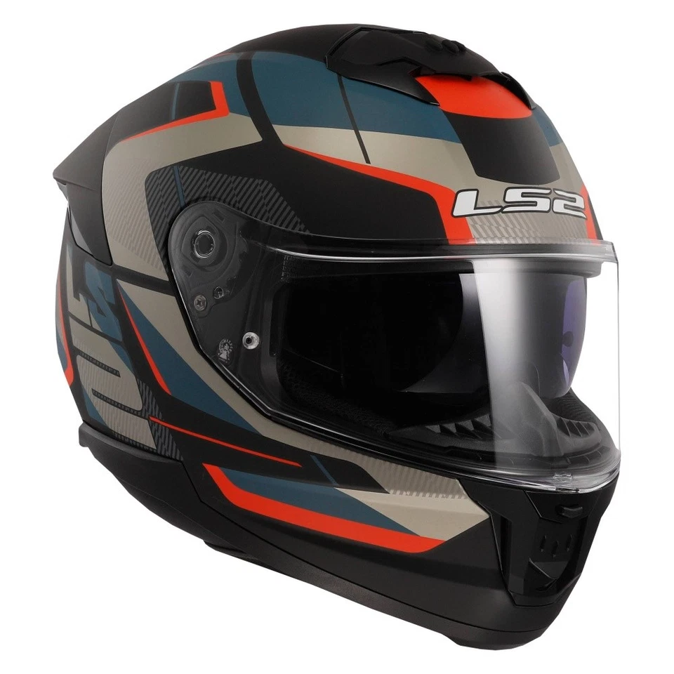 LS2 Stream II FF808 Road Integralhelm matt-schwarz-blau - Bild 2 von 4