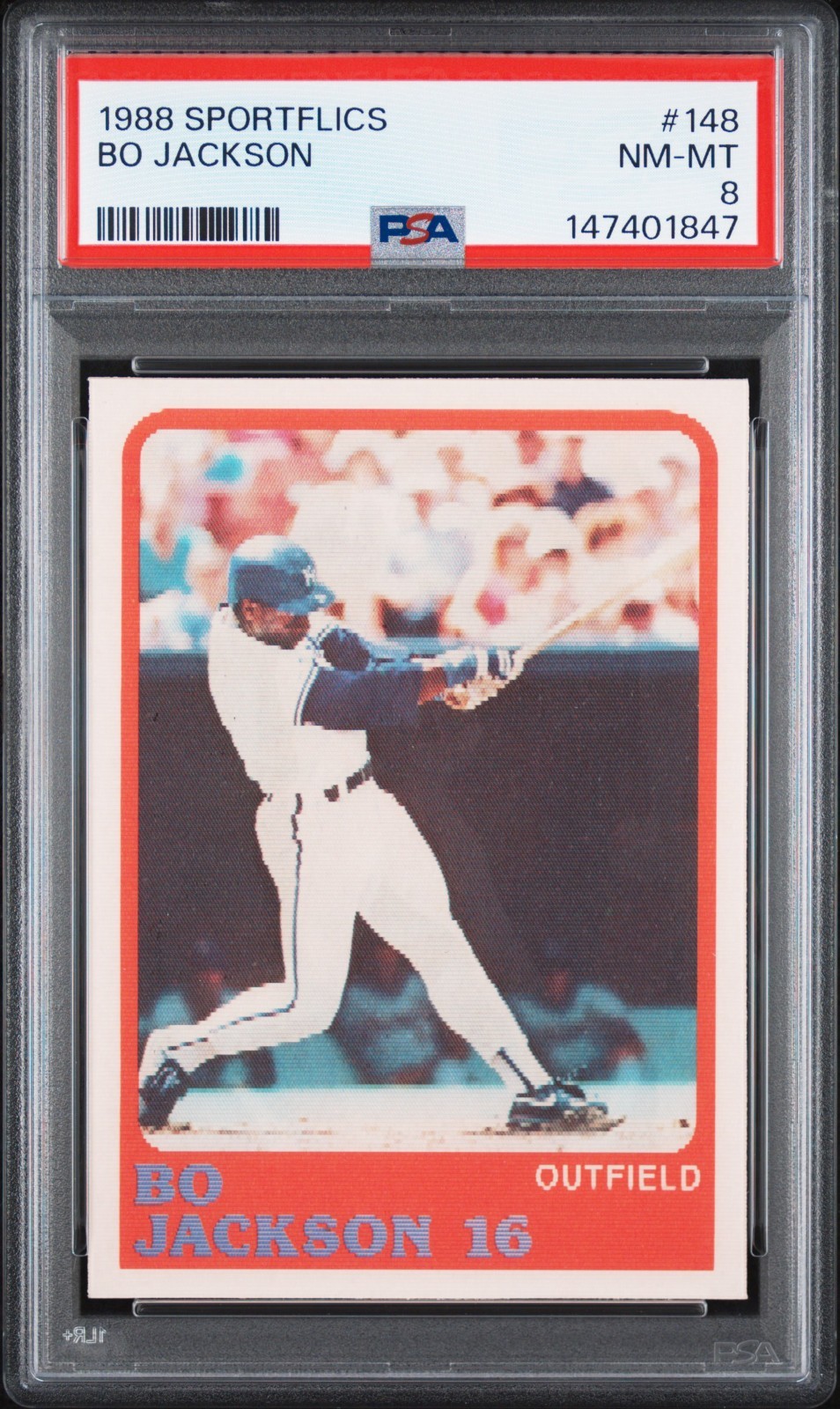 1988 Sportflics #148 Bo Jackson PSA 8