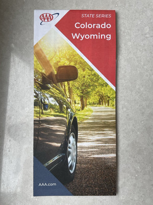 AAA COLORADO WYOMING Straßenkarte Road Map Reiseführer