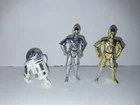 vintage star wars action figures C3PO and R2D2