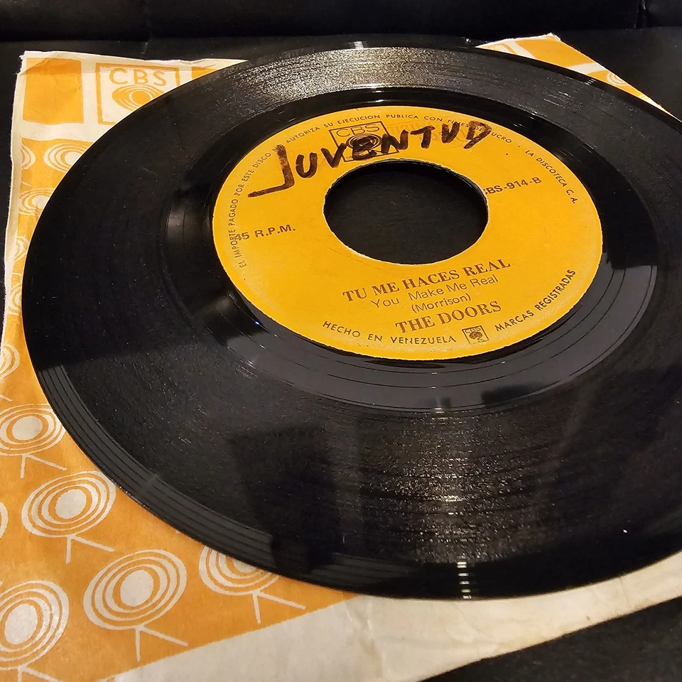 The Doors Rare Venezuela 45 “La Ranita Pacífica” Spanish Title 1969 Jim Morrison - Image 3 of 4