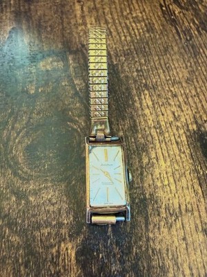 Seiko Solar Diashock 19 Jewels Vintage Square Watch 1966 Used