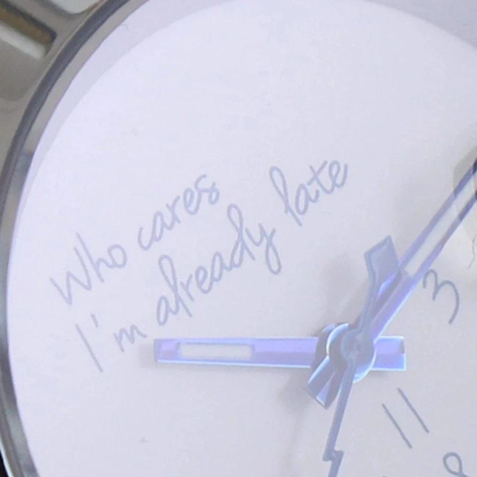 Роскошные автоматические сапфировые часы Who Cares I'm Already Late NH35 36/39 мм - Изображение 3 из 4