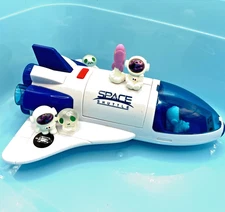 Astro Venture NASA 9" Space Shuttle SciFi Toy w/ Tiny Astronaut & Alien Figures