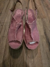 Toni Pons Origens Lugano Espadrille Wedge Sandal blush Size 8.5 US 39 EU