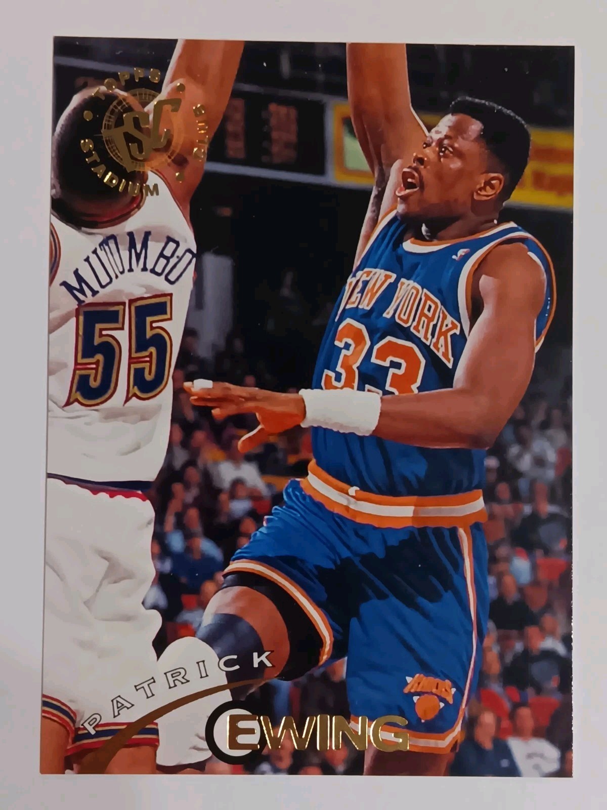 1994-95 Stadium Club #1 Patrick Ewing New York Knicks