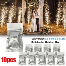 10x Cold Spark Machine Powder 200g Bag 2-5M Range Stage Effect