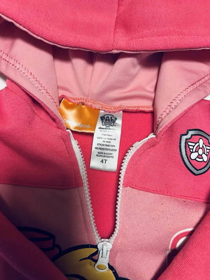 Paw Patrol Sky  Pink Girls Pullover Sweatshirt Size 4T - Image 3 of 4