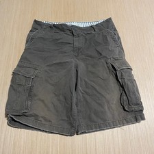 Canyon River Blues Mens Cargo Shorts Gray Cotton Utility Workwear Size 34 15099