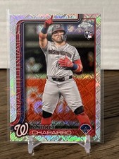 2025 Topps Chrome ANDRES CHAPARRO RC Nationals FANATICS Exc Topps Refractor #187