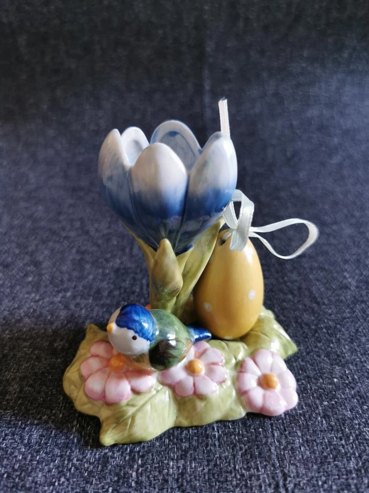 Villeroy Boch Bunny Family Krokus mit Vogel und Ei Ostern Frühling