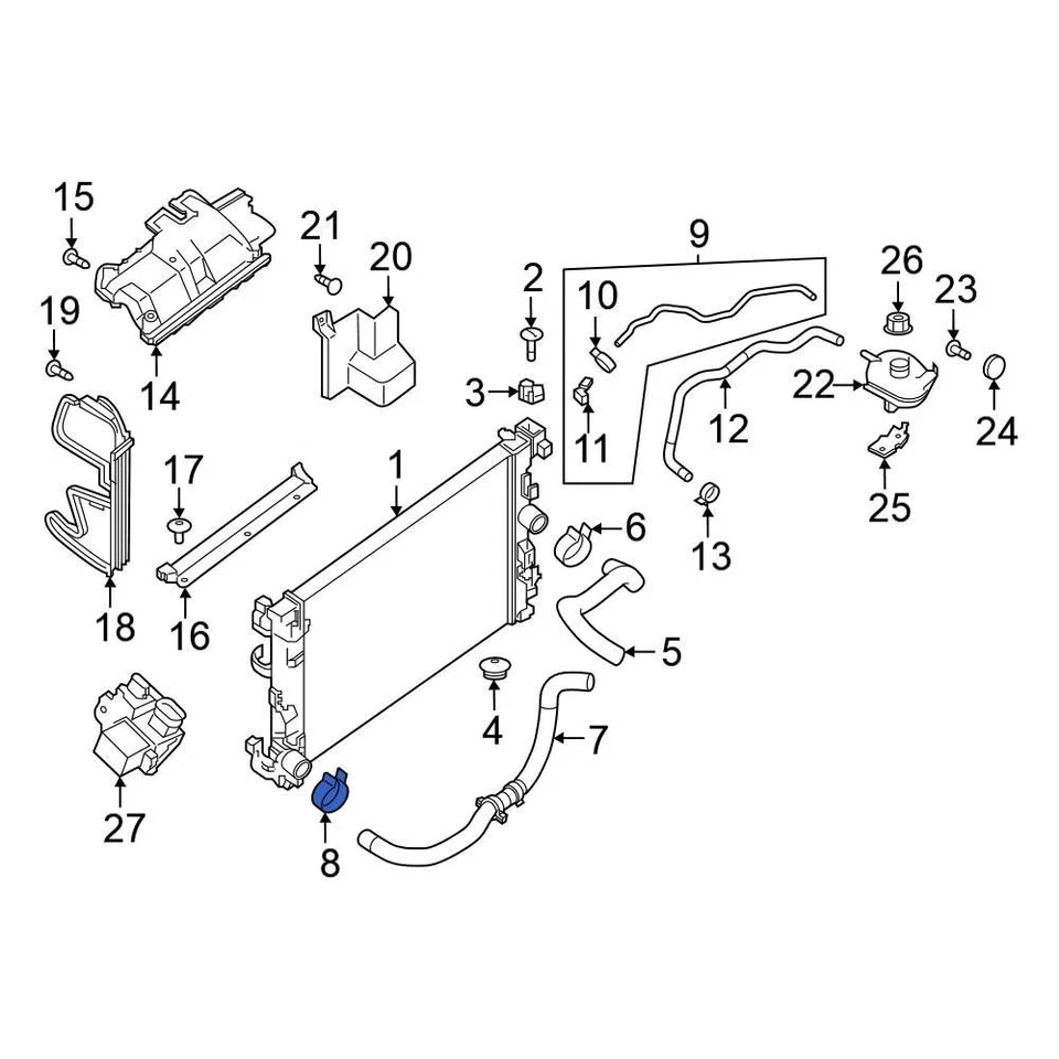 For Nissan Sentra 2000-2019 Nissan 0155800731 Radiator Hose Clamp - Изображение 3 из 4