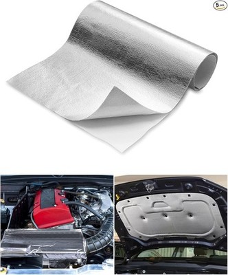 Adhesive Backed Aluminized Fiberglass Heat Sheet Heat Protection Barrier Cover A