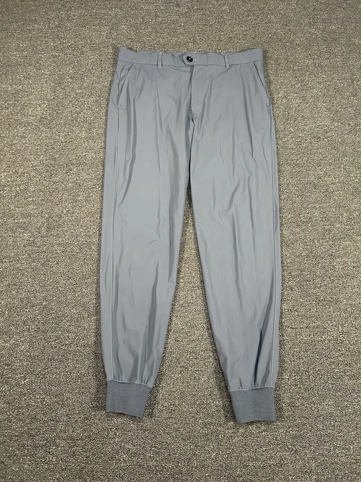 Calça Greyson Masculina 34x30 Cinza Montauk Jogger Golfe Performance Elástica Cônica - Imagem 2 de 4