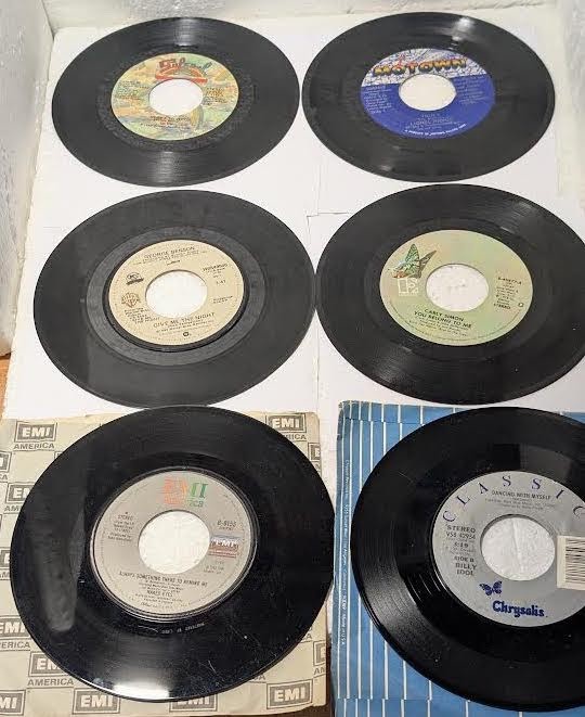 Pk "A"-6 45rpms L.Richie/Skyy/GBenson/CSimon/BIdol/Naked Eyes GOOD