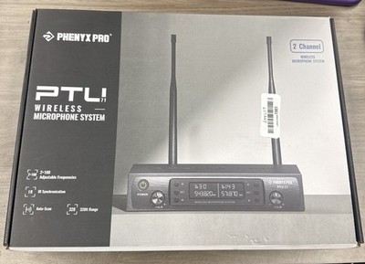 Phenyx Pro Wireless Microphone System, Dual Wireless 2 Mics PTU-71-2H