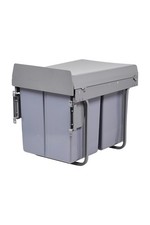 400mm Cabinet Under Counter Bin Pull Out Kitchen Waste Recycling Bin 20L+20L 