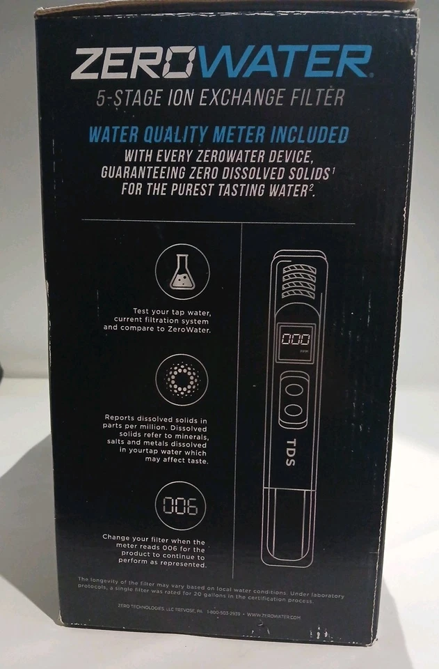 ZeroWater 5-Stage With 2 Extra Filters And Quality Meter - Image 2 of 4