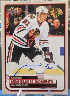 Marian Hossa 2025-26 Chicago Blackhawks Centennial Memorable Moments Auto
